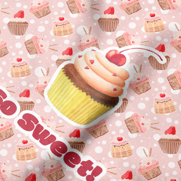 Sweet Cupcakes Hooded Baby Towel- Detail Close Up