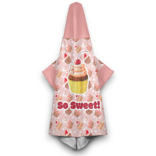 Sweet Cupcakes Hooded Towel - Hanging