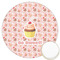 Sweet Cupcakes Icing Circle - Large - Front