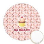 Sweet Cupcakes Printed Cookie Topper - 2.5" (Personalized)