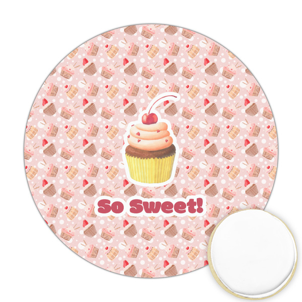 Custom Sweet Cupcakes Printed Cookie Topper - 2.5" (Personalized)