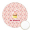 Sweet Cupcakes Printed Cookie Topper - Round (Personalized)