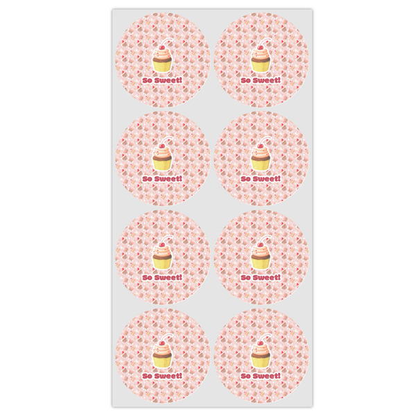 Sweet Cupcakes Icing Circle - Medium - Set of 8