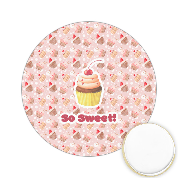 Custom Sweet Cupcakes Printed Cookie Topper - 2.15" (Personalized)