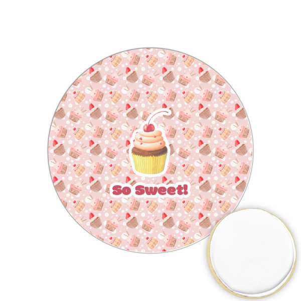 Custom Sweet Cupcakes Printed Cookie Topper - 1.25" (Personalized)