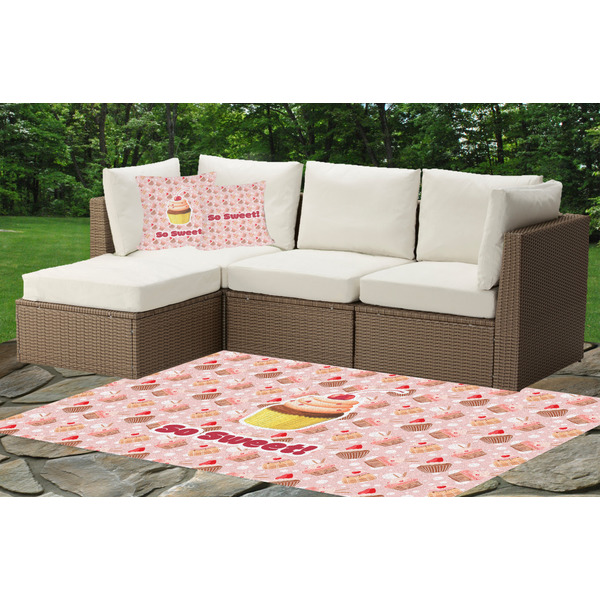 Sweet Cupcakes Indoor / Outdoor Rug & Cushions