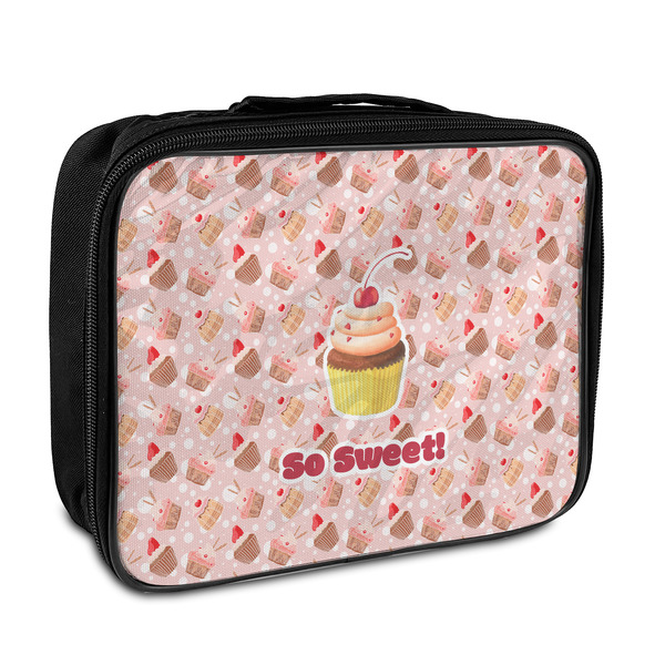 Custom Sweet Cupcakes Insulated Lunch Bag w/ Name or Text
