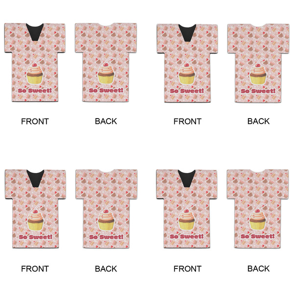 Sweet Cupcakes Jersey Bottle Cooler - Set of 4 - APPROVAL