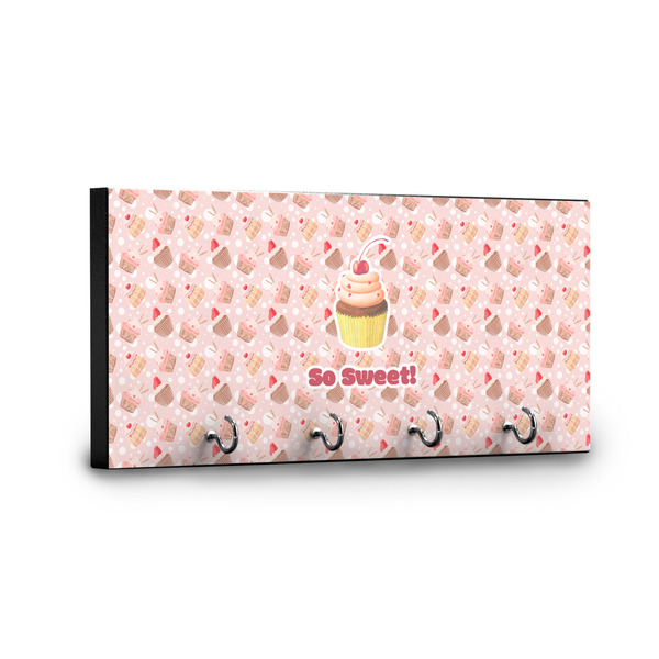 Sweet Cupcakes Key Hanger - Front View with Hooks