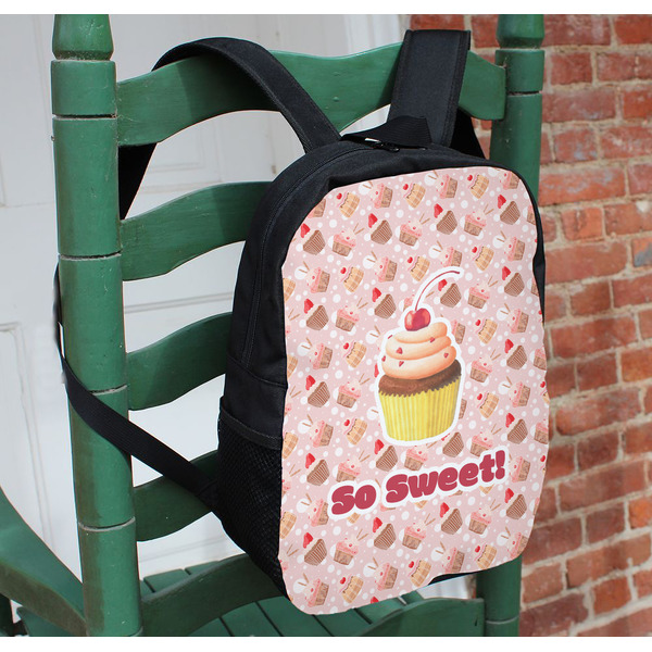 Sweet Cupcakes Kids Backpack - In Context