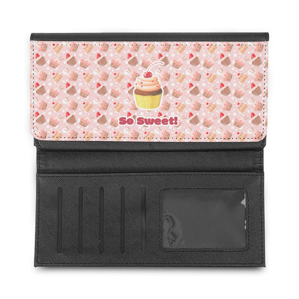 Sweet Cupcakes Ladies Wallet - Half Way Open