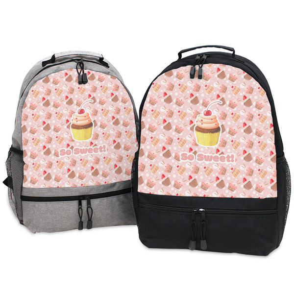 Sweet Cupcakes Large Backpacks - Both