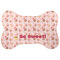 Sweet Cupcakes Bone Shaped Dog Food Mat (Large) (Personalized)