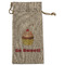 Sweet Cupcakes Large Burlap Gift Bags - Front