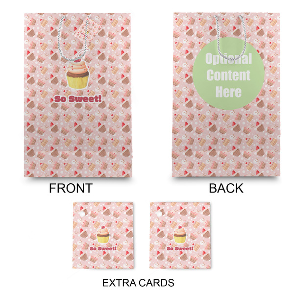 Sweet Cupcakes Large Gift Bag - Approval