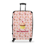 Sweet Cupcakes Suitcase - 28" Large - Checked w/ Name or Text