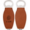 Sweet Cupcakes Leather Bar Bottle Opener - Front and Back (single sided)