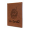 Sweet Cupcakes Leather Sketchbook - Small - Double Sided (Personalized)