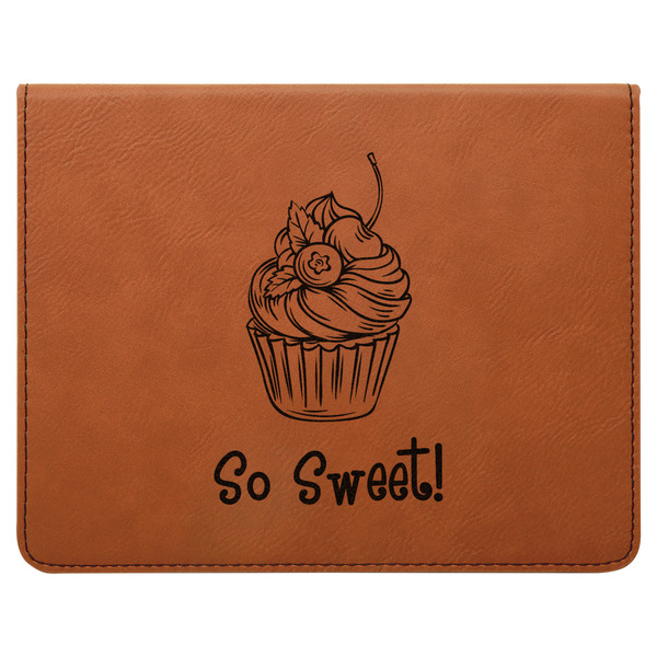 Sweet Cupcakes Leatherette 4-Piece Wine Tool Set Flat