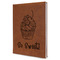 Sweet Cupcakes Leatherette Journal - Large - Single Sided - Angle View