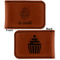 Sweet Cupcakes Leatherette Magnetic Money Clip - Front and Back