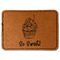 Sweet Cupcakes Faux Leather Iron On Patch - Rectangle (Personalized)