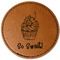 Sweet Cupcakes Leatherette Patches - Round