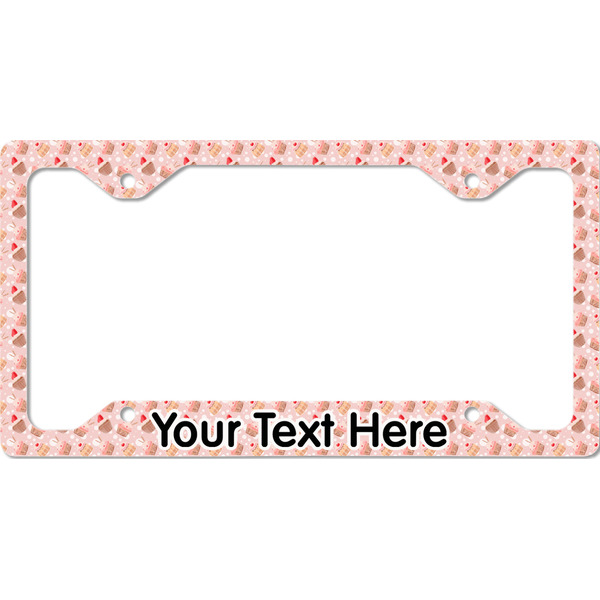 Custom Sweet Cupcakes License Plate Frame - Style C (Personalized)