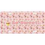 Sweet Cupcakes Front License Plate (Personalized)