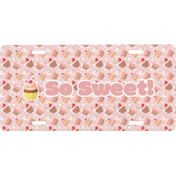 Sweet Cupcakes Front License Plate (Personalized)