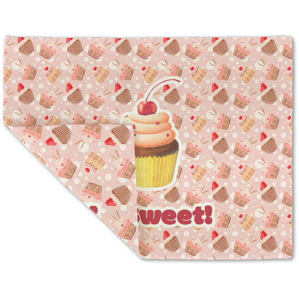 Sweet Cupcakes Linen Placemat - Folded Corner (double side)