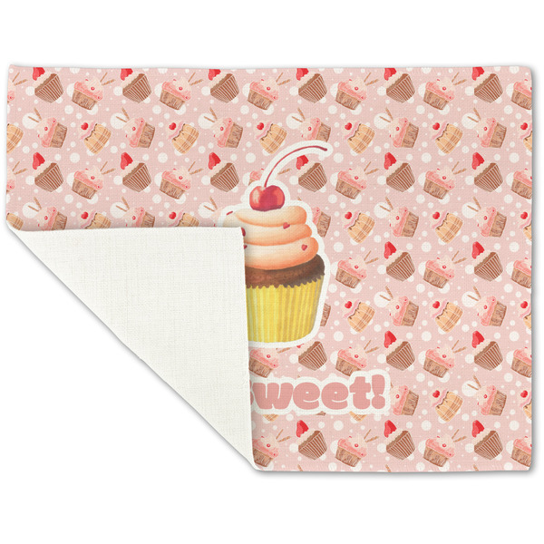 Sweet Cupcakes Linen Placemat - Folded Corner (single side)