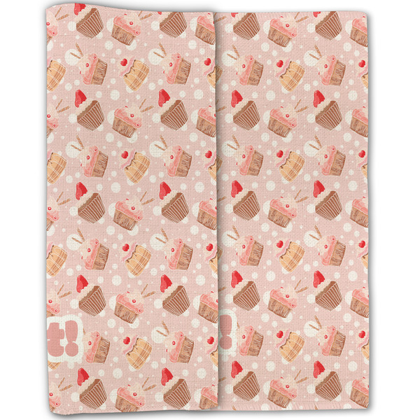 Sweet Cupcakes Linen Placemat - Folded Half (double sided)