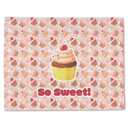 Sweet Cupcakes Single-Sided Linen Placemat - Single w/ Name or Text