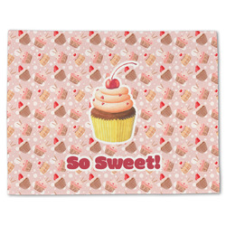Sweet Cupcakes Single-Sided Linen Placemat - Single w/ Name or Text