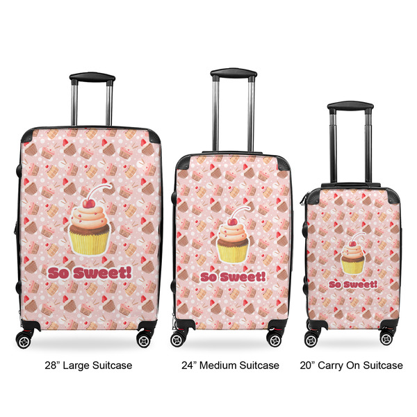 Sweet Cupcakes Luggage Bags all sizes - With Handle