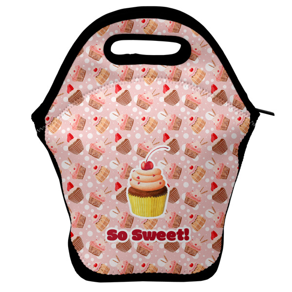 Custom Sweet Cupcakes Lunch Bag w/ Name or Text