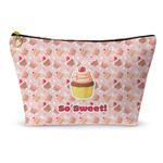 Sweet Cupcakes Makeup Bag - Large - 12.5"x7" w/ Name or Text