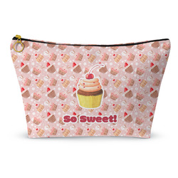 Sweet Cupcakes Makeup Bag - Large - 12.5"x7" w/ Name or Text