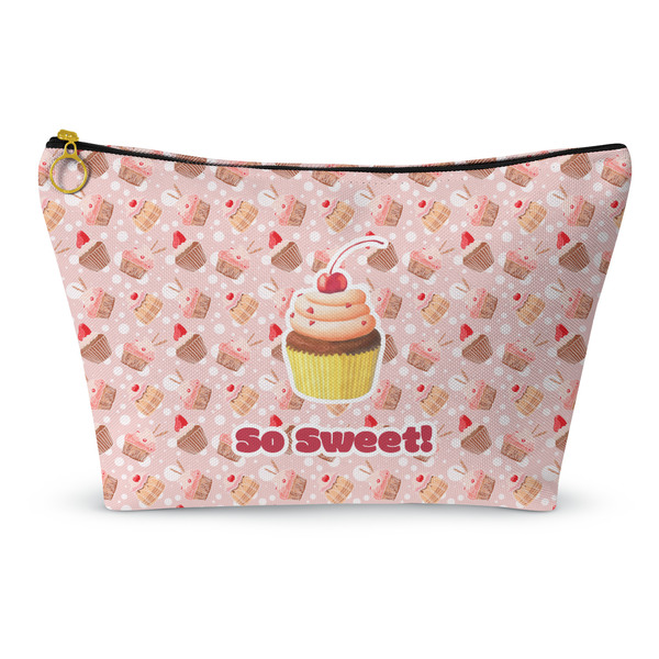 Custom Sweet Cupcakes Makeup Bag - Large - 12.5"x7" w/ Name or Text