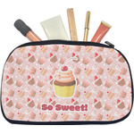 Sweet Cupcakes Makeup / Cosmetic Bag - Medium w/ Name or Text