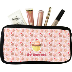Sweet Cupcakes Makeup / Cosmetic Bag - Small w/ Name or Text