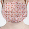 Sweet Cupcakes Mask - Pleated (new) Front View on Girl