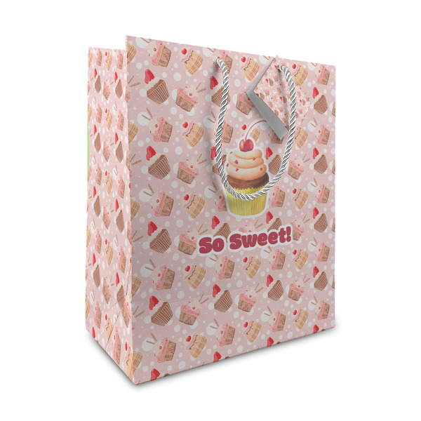 Custom Sweet Cupcakes Medium Gift Bag (Personalized)