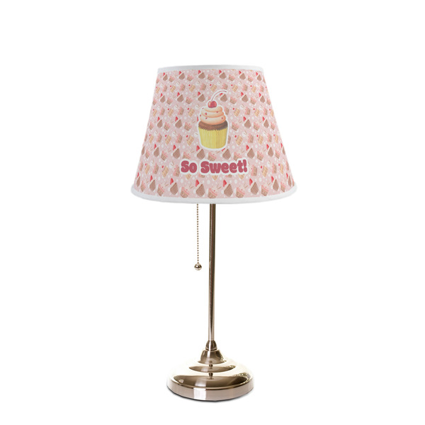 Sweet Cupcakes Poly Film Empire Lampshade - On Stand