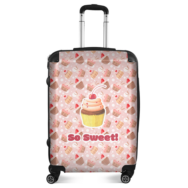 Custom Sweet Cupcakes Suitcase - 24" Medium - Checked (Personalized)