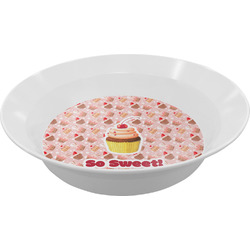 Sweet Cupcakes Melamine Bowl (Personalized)