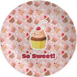 Sweet Cupcakes Melamine Salad Plate - 8" (Personalized)