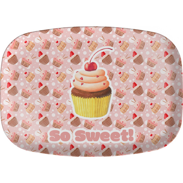Custom Sweet Cupcakes Melamine Platter w/ Name or Text