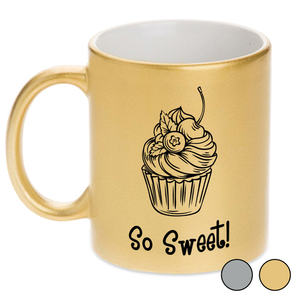 Sweet Cupcakes Metallic Mugs